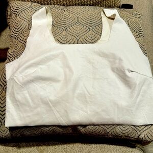 COMMANDO pleather white top size L
